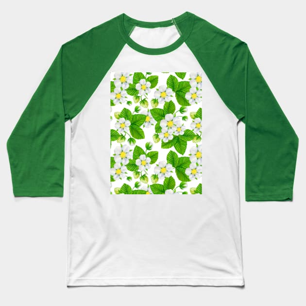 Starwberry garden 2 Baseball T-Shirt by katerinamk